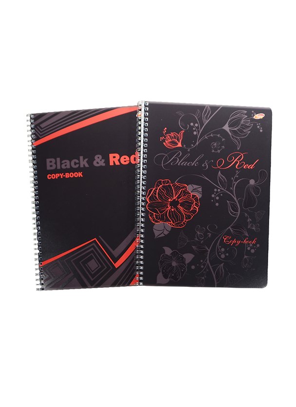 Тетрадь общая «Black n'Red», 96 листов в клетку, А4, в ассортименте - Academy Style 237571 — 1