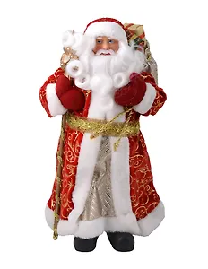 Фигурка Дед Мороз (ПВХ, полиэстер) (20,5x12,5x41,5) (94369)