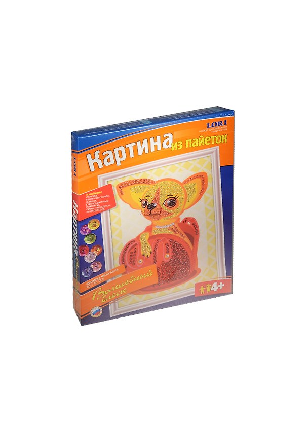 Ап-005 Картина из пайеток Крошка чихуахуа (Волшебный блеск) (LORI) (набор д/творч.) (4+) 2534771 — 1