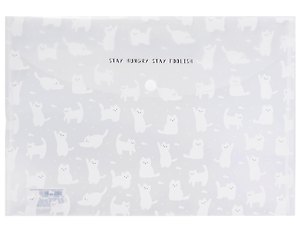 Папка-конверт А4 на кнопке "Котики"