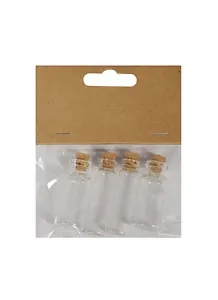 Набор стеклянных бутылочек (18х40 мм/2 шт+12х46 мм/2 шт) (1400019) (упаковка)