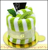 Полотенце (TC-ft05kw) (полосатое-киви)