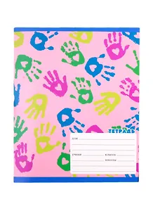 Тетрадь в линейку Unnika, "Яркие отпечатки", 24 листа, в ассортименте