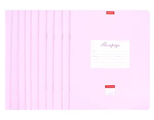 Тетради в клетку Hatber, "Пастель Сиреневая", 12 листов, 10 штук