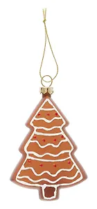 Новогоднее подвесное украшение Пряничная Елочка (пластик) (ПВХ бокс) (10см) (12-09305-N13)