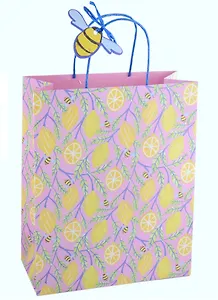 Пакет А4 26*32*12 "Лимонная роща" жен., бум., мат.ламинация