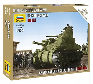Сборная модель Американский средний танк  М3 Ли, 6264, ЗВЕЗДА