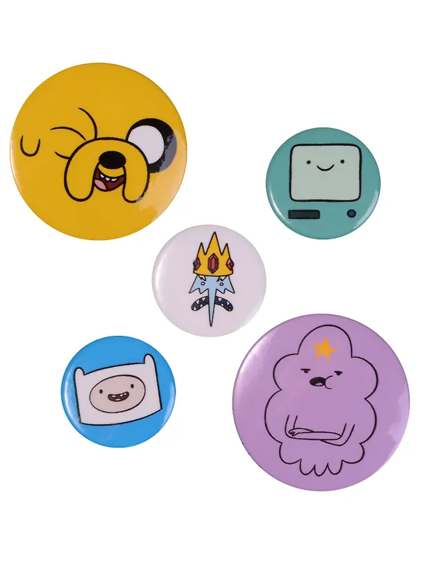 Набор значков "Adventure time. Сумасшедшая вселенная" (5 шт.) 2601503 — 1