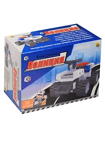 Конструктор Мастер Полиция (К-0932) (35 дет.) (3+) (коробка) (Рыжий кот)