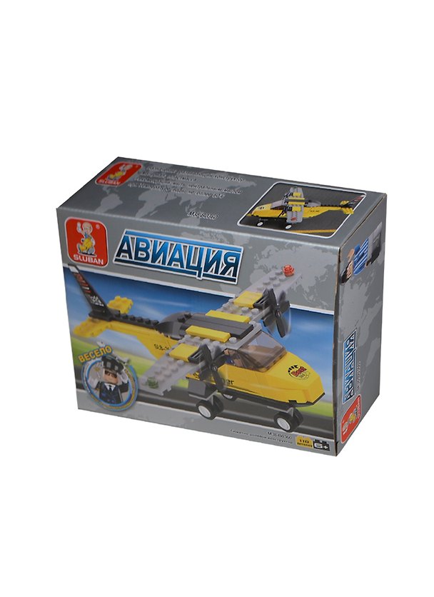 Конструктор русская серия Авиация (110 дет.) (М38-В0360) (B1070521*) (Sluban) (6+) (коробка) 2413979 — 1