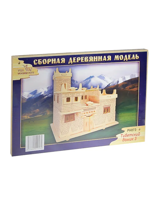 Тибетский домик 3 (PH073) (6/20) (сборная деревянная модель) 2417927 — 1