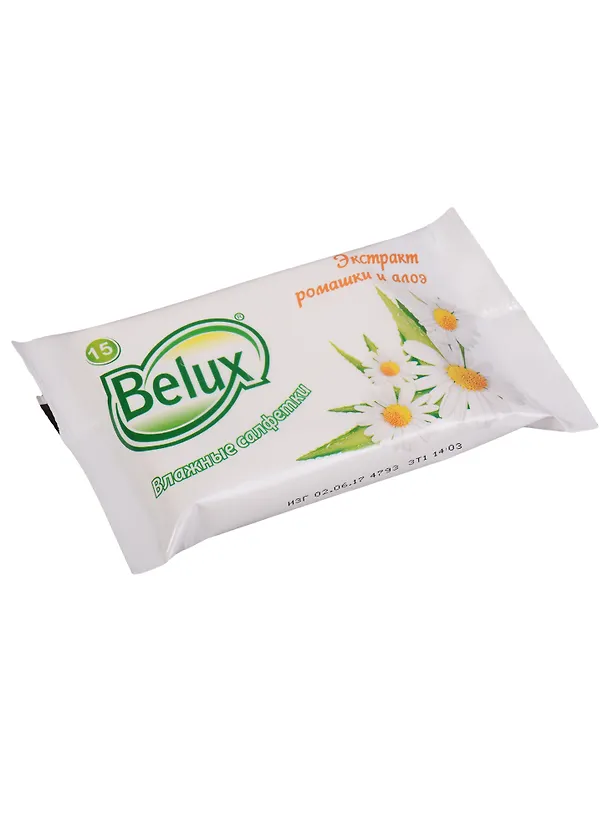 Влажные освежающие салфетки «BELUX mix», 15 шт, 15х20 см 234760 — 1