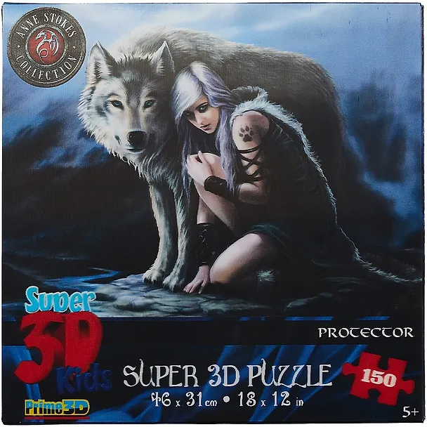 Пазл 150 Super 3D Kids Защитник (46х31) (5+) (10850) (коробка) 2663675 — 2