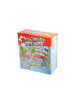 Веселые пазлы 24 эл. Тачки (00911) (300х420мм) (3+) (коробка) 2414523