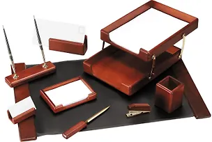 Набор настольный 9 предм., темно-коричневый орех 242616