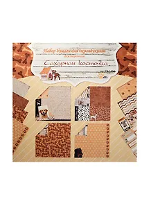 Набор д/творчества Рукоделие Набор бумаги д/скрапбукинга Сахарная косточка 30,5*30,5см PA1404