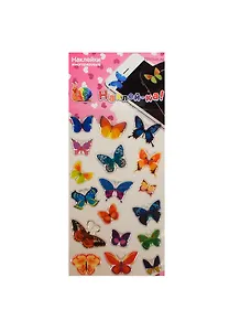 Наклейки декоративные, многоразовые, леденцовая 2 Бабочки 2 7*16см