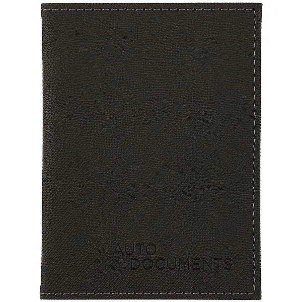 Обложка для автодокументов экокожа, черная 2930532 — 2