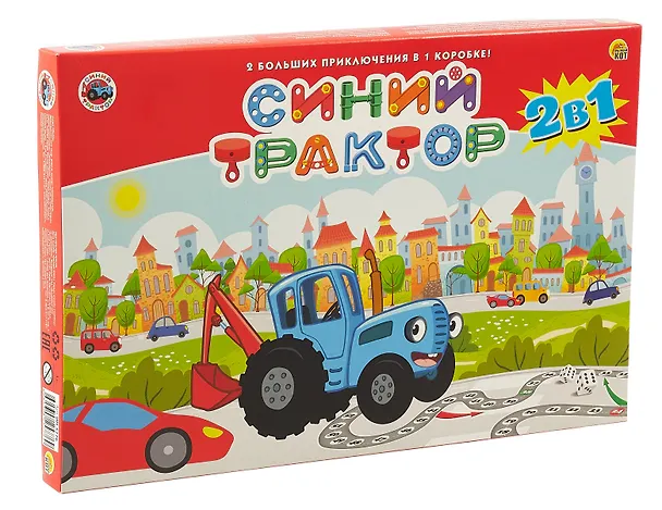 Настольная игра 2 в 1 "Синий трактор" 3067845 — 1