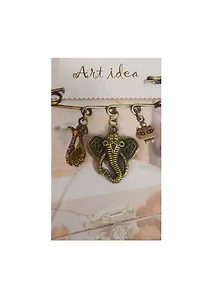 Кулон Голова слона (QA-6045) (2,5см) (1шт) (упаковка)