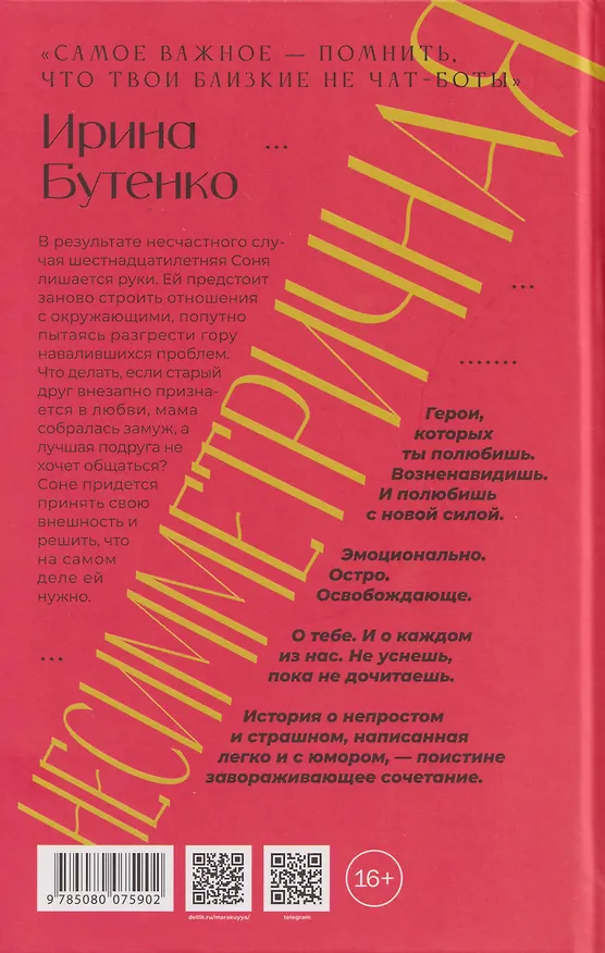 Книга Несимметричная: роман (Ирина Бутенко) — 2
