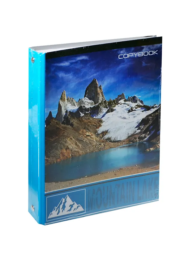 Тетрадь 160л кл. "Горное озеро" на кольцах, смен.блок, глянц.плёнка, Феникс 233864 — 1