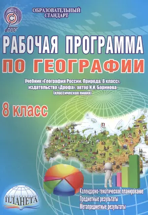 Рабочая программа по географии. 8 класс. Учебник "География России. Природа. 8 класс", издательство "Дрофа", автор И. И. Баринова (классическая линия) — 2560227 — 1