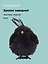 Брелок Птичка черная (пластик, текстиль) (заводной) (9см) (12-202602-MSH10/5) — 3150465 — 1