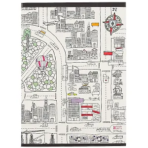 Тетрадь в клетку Listoff, "Раскраска.", А4, 48 листов, в ассортименте