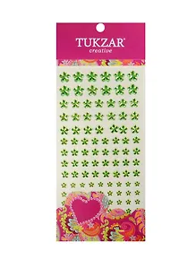 Набор для творчества, Tukzar, Наклейки-стразы акриловые Цветочки 10*24см, 101шт
