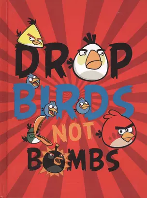 Записная книжка А6 80л кл. "Angry Birds" 7Бц, красная, Hatber — 230876 — 1