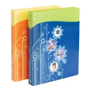 Папка, пластик.,Comix, А4, 4 кольца, ассорти