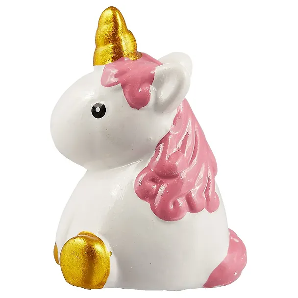 Фигурка Единорог белый с розовой гривой (полистоун) (6 см) 2651868 — 3