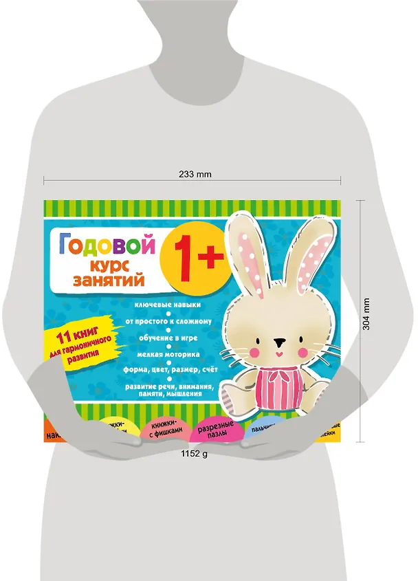Книга Годовой курс занятий 1+. Набор из 11 книг () — 8