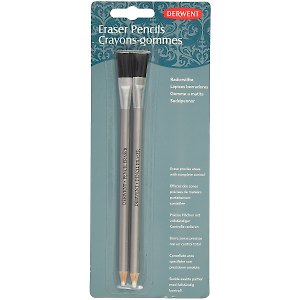 Ластик-карандаш с кистью, 2 штуки, Derwent