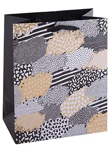 Пакет А5 18*23*10 "Ассиметрия" нейтр., бум., мат.пленка, тиснение