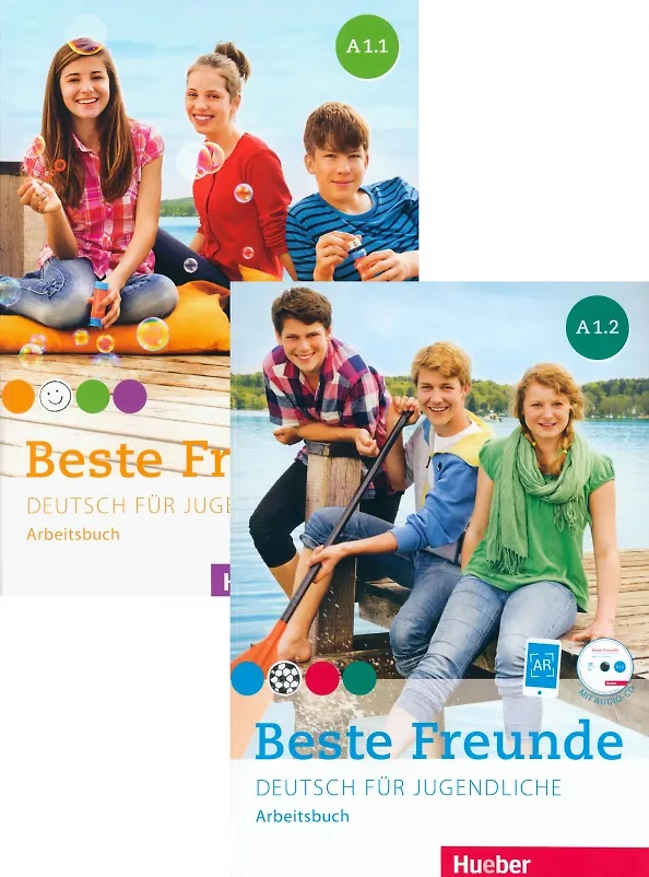 Книга Beste Freunde A1. Paket Arbeitsbuch A1.1 und A1.2 mit 2 Audio-CDs. Deutsch für Jugendliche (комплект из 2-х книг) (M. Georgiakaki, Кристиан Сойтэ, Моника Боверман) — 1