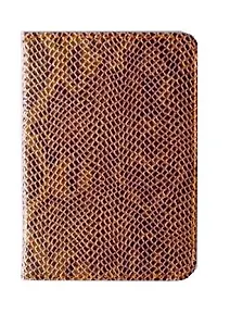 Обложка для паспорта кож/зам "Крокодил красный лак", J.Otten