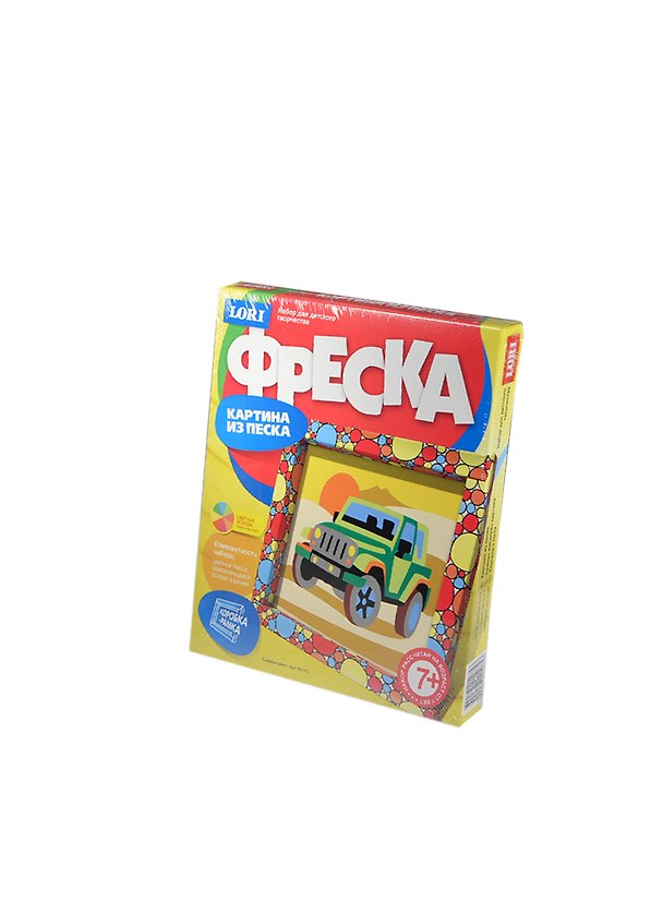 Набор для творчества LORI Фреска, Картина из песка "Сафари-джип" 2415425 — 1
