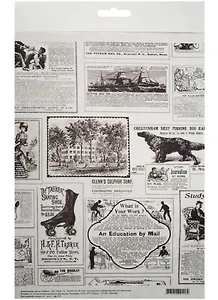 Декупажная карта Газета (А4) (пл. 40г/м2) (Karal116) (упаковка)