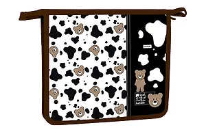 Папка для тетрадей А5 "В мире мишек" молния, пластик