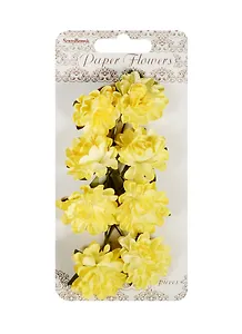 ХОББИ И ТЫ Астры из бумаги НЕЖНО-ЖЕЛТЫЕ 8шт. SCB280308