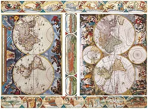 ДРУГИЕ ЛЮДИ Рисовая бумага А4 Карта мира 2 na4181