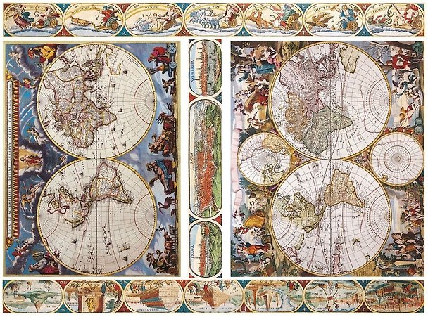 Рисовая бумага «Карта мира», А4, Другие люди 317104 — 1