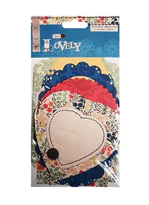 Набор для скрапбукинга (на подложке) (в пакете) (6 дизайнов) (18шт) LOVELY