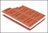 Блокнот "Шоколад" мини с откусанным краем 10 долек (002505) (Карамба)