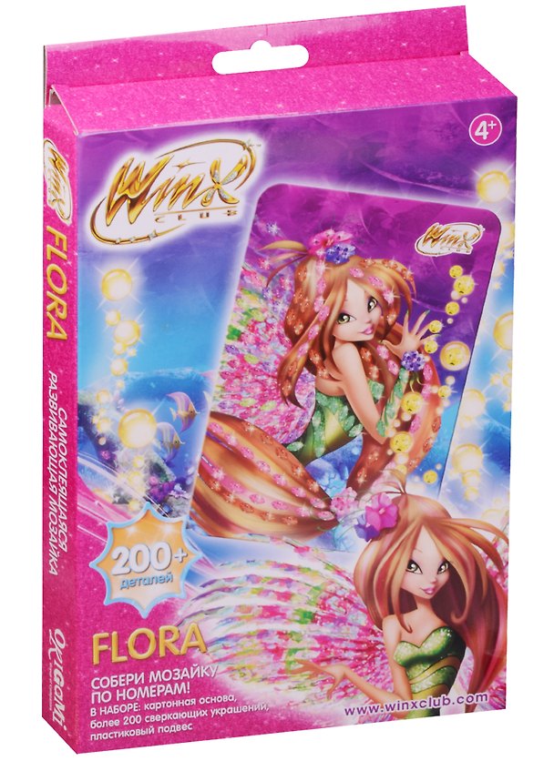 Мозаика Алмазные узоры Winx Flora (00288) (200 дет.) (Чудо-творчество) (4+) (коробка) (Winx club) 2596865 — 1