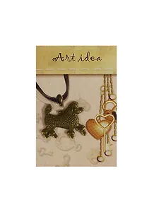 Заготовка для декора Art idea Кулон "Пудель" метал. 2,5*2,5см QA-4845"