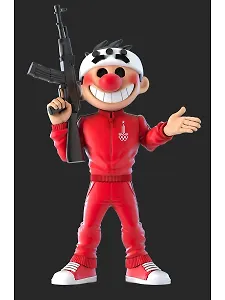 Фигурка коллекционная по мотивам фильма «Майор Гром» Псих (пластик) (13х8) (коробка)