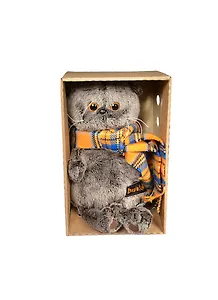 Игрушка мягкая Budi Basa, Басик и шарф в клеточку 22см